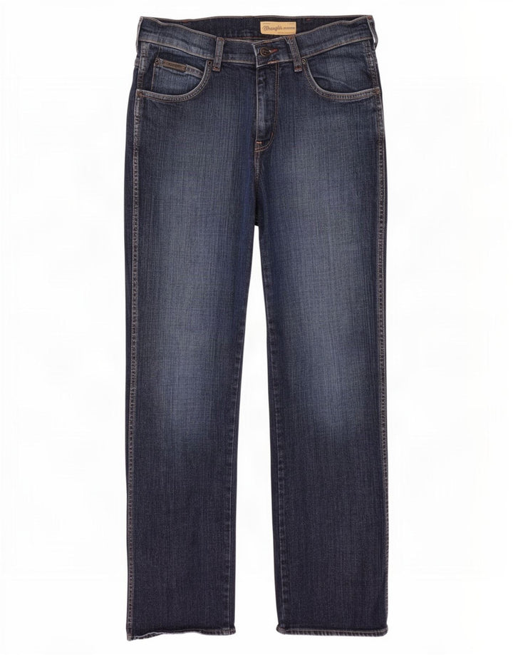 Wrangler Herren Pittsboro Bootcut Jeans W32 L32 Marineblaue Baumwolle