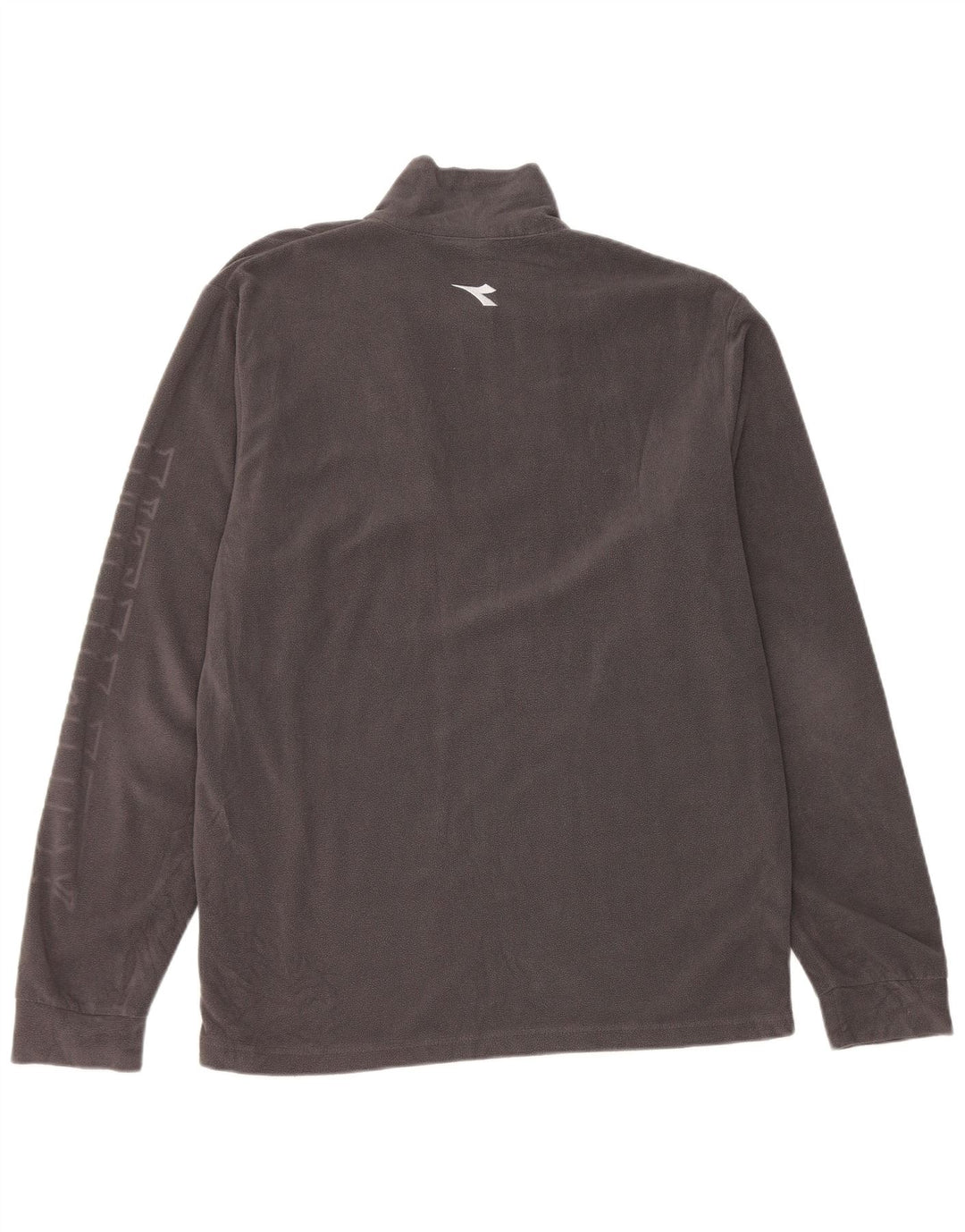 Diadora Herren-Fleecepullover mit grafischem Reißverschluss, XL, grau, Polyester