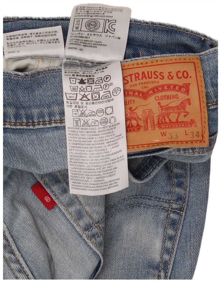 Levi's Herren 511 Slim Jeans W33 L34 Blaue Baumwolle