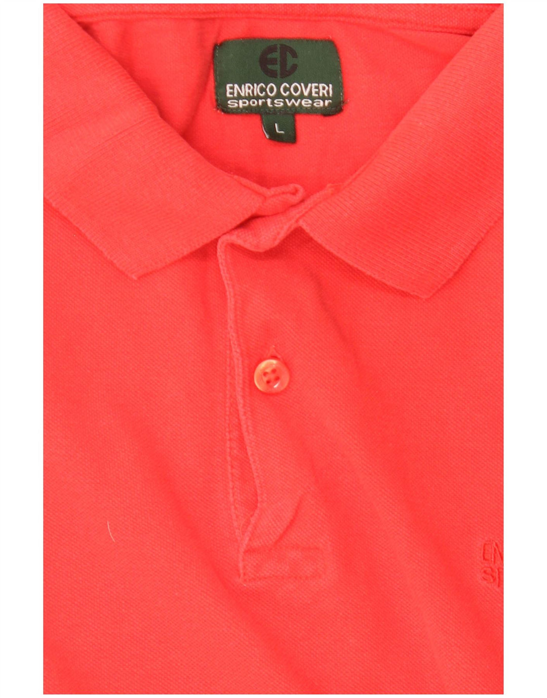 Enrico Coveri Herren Poloshirt Large Rot