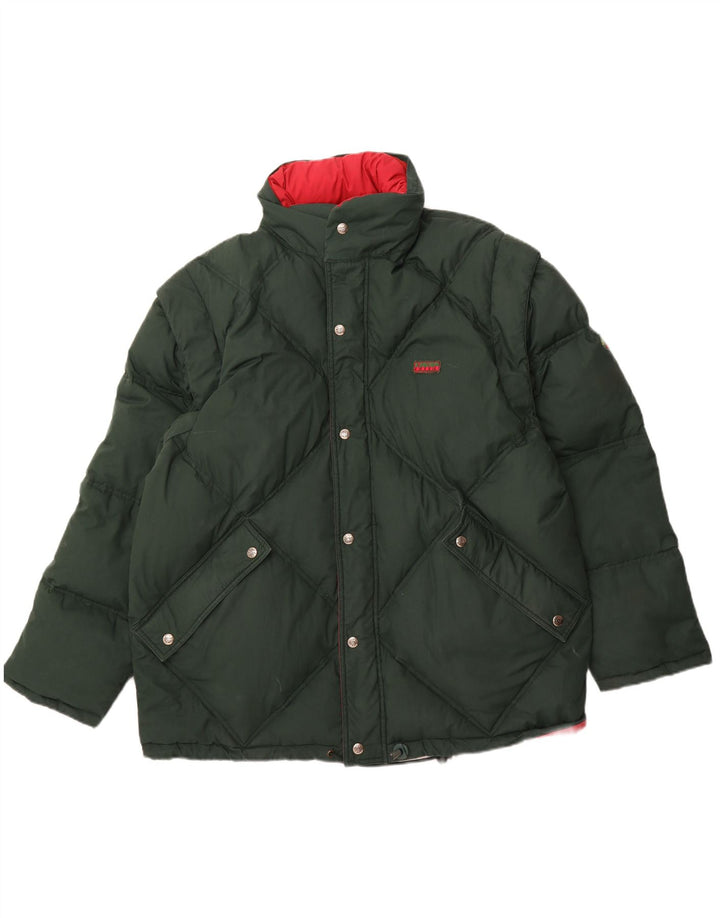 DIADORA Damen Loose Fit Reversible Wattierte Jacke UK 16 Large Rot