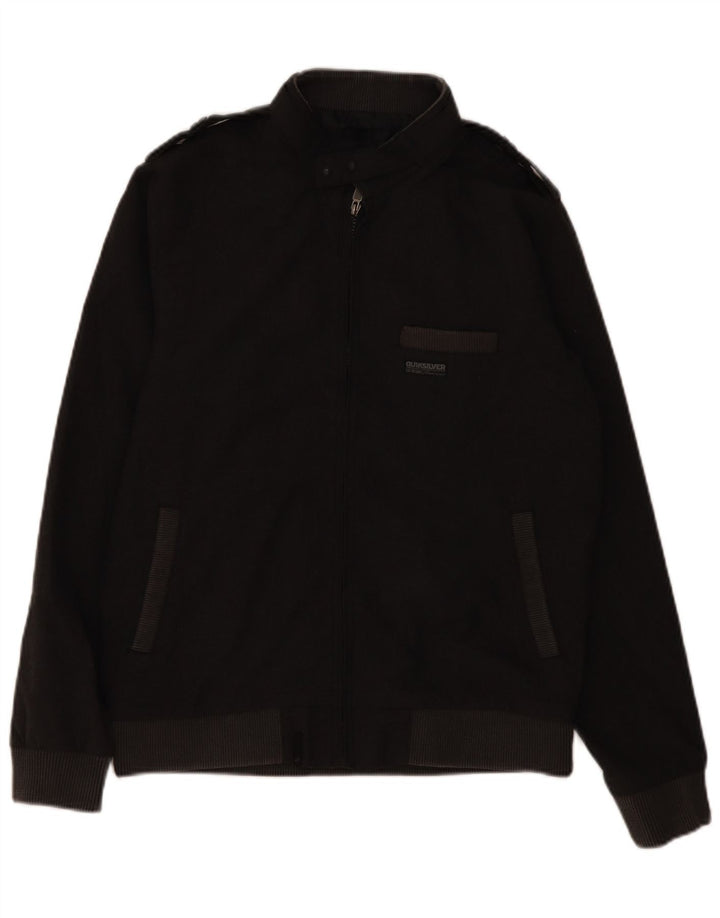 QUIKSILVER Herren Militär Bomberjacke UK 36 Small Grau Polyester