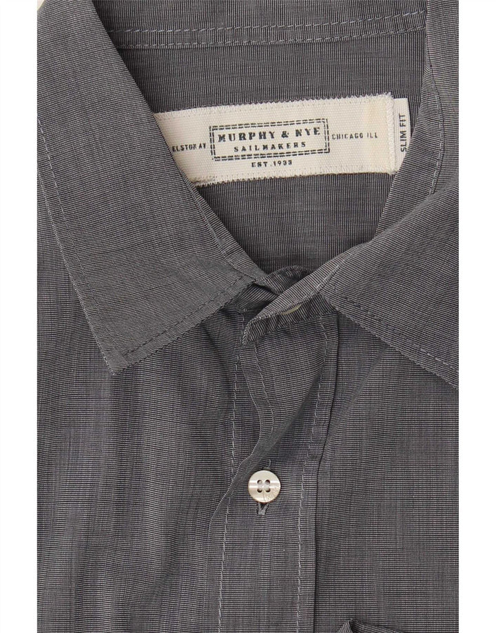 Murphy & Nye Slim-Fit-Hemd für Herren, Größe L, Grau