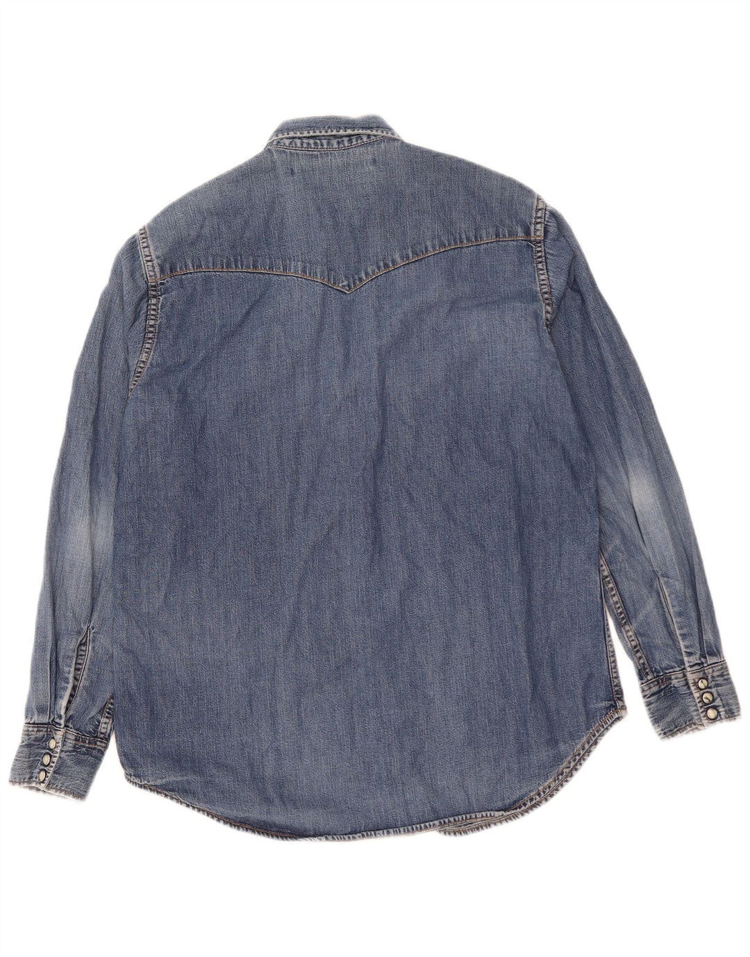 Lee Herren-Jeanshemd aus mittelblauer Baumwolle