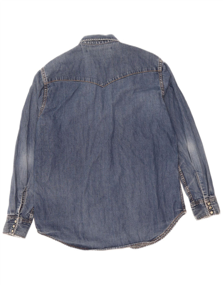 Lee Herren-Jeanshemd aus mittelblauer Baumwolle