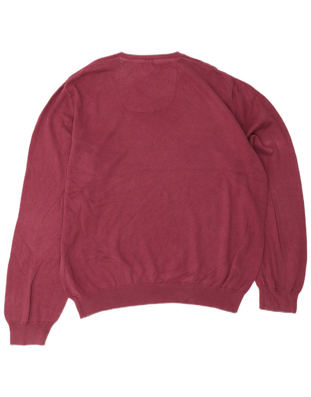 Marks & Spencer Herren-Pullover, reguläre Passform, V-Ausschnitt, 2XL, kastanienbraun, Baumwolle