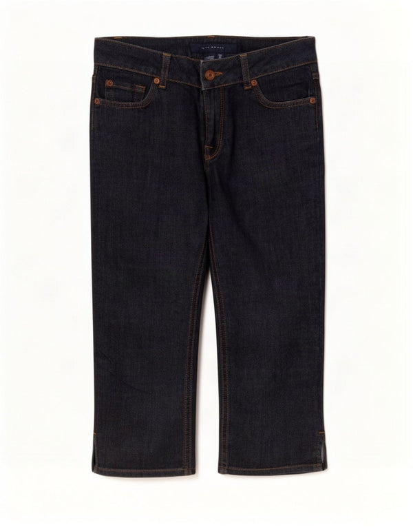 Zara Damen Capri-Jeans EU 36 XS W26 L19 Marineblaue Baumwolle