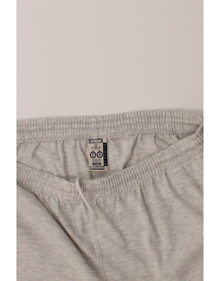 LOTTO Womens Tracksuit Trousers UK 14 Large  Grey Flecked Vintage Lotto and Second-Hand Lotto from Messina Hembry 