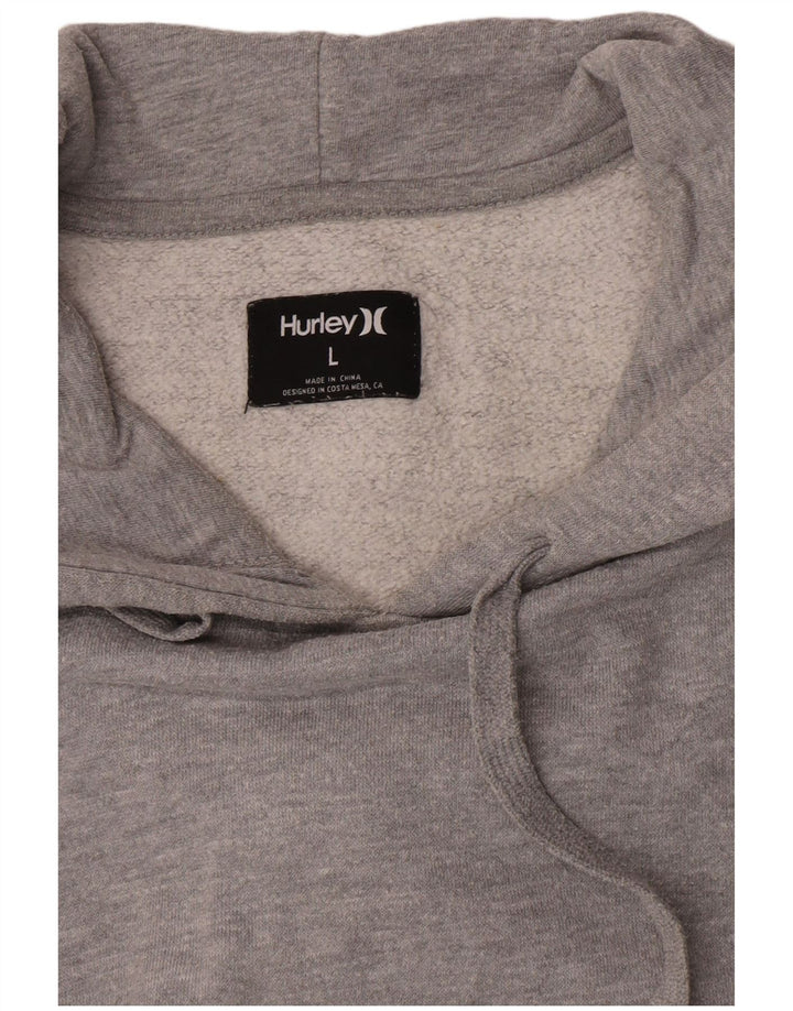 Hurley Herren Kapuzenpullover, Größe L, Grau