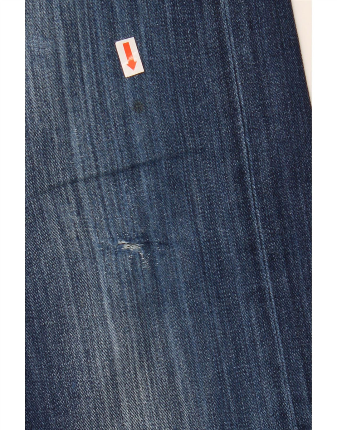 DIESEL Herren Viker Distressed Straight Jeans W33 L32 Blaue Baumwolle