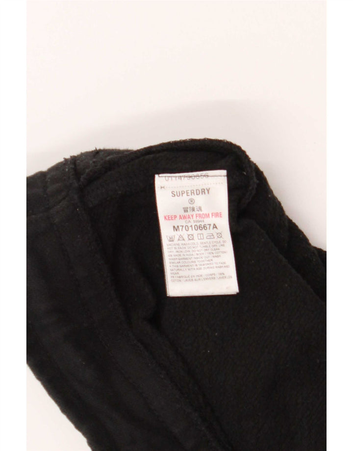 Superdry Herren-Trainingshose, Jogginghose, mittelschwarz, Baumwolle