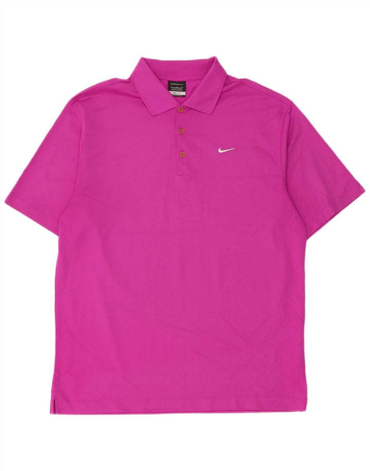 Nike Herren Dri Fit Poloshirt, groß, rosa, Polyester