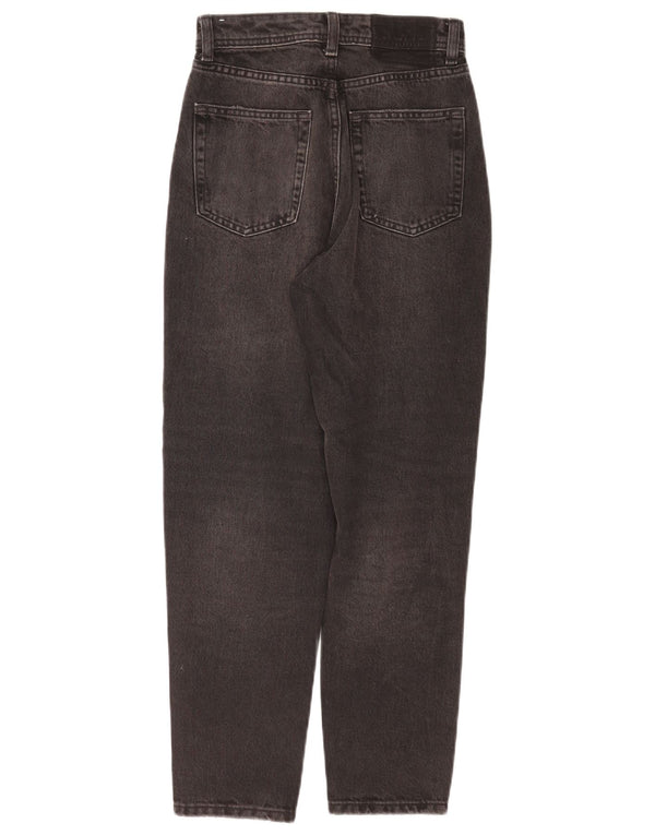 Zara Damen Tapered Jeans EU 32 2XS W22 L27 Graue Baumwolle