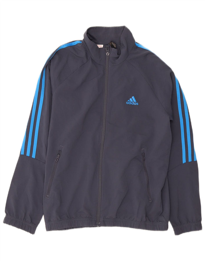 Adidas Jungen Aeroready Trainingsanzug Top Jacke 11-12 Jahre Marineblau Polyester