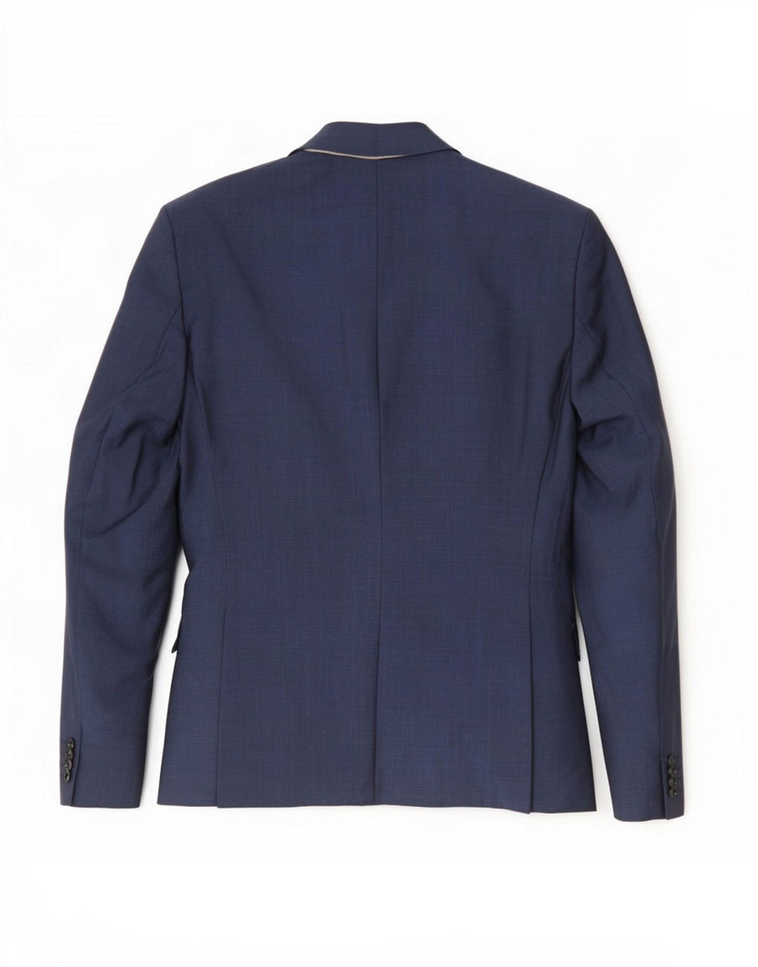 Zara Herren-Blazer mit 2 Knöpfen, EU 52, große marineblaue Wolle