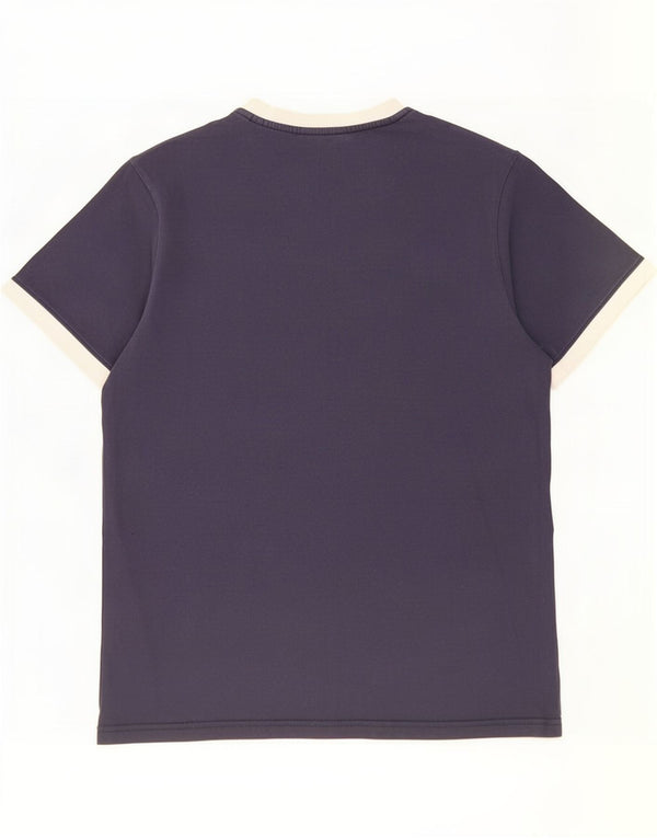 Ellesse Mens T-Shirt Top Large Navy Blue Cotton