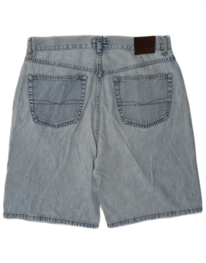Hugo Boss Herren Jeansshorts W35 Large Blau