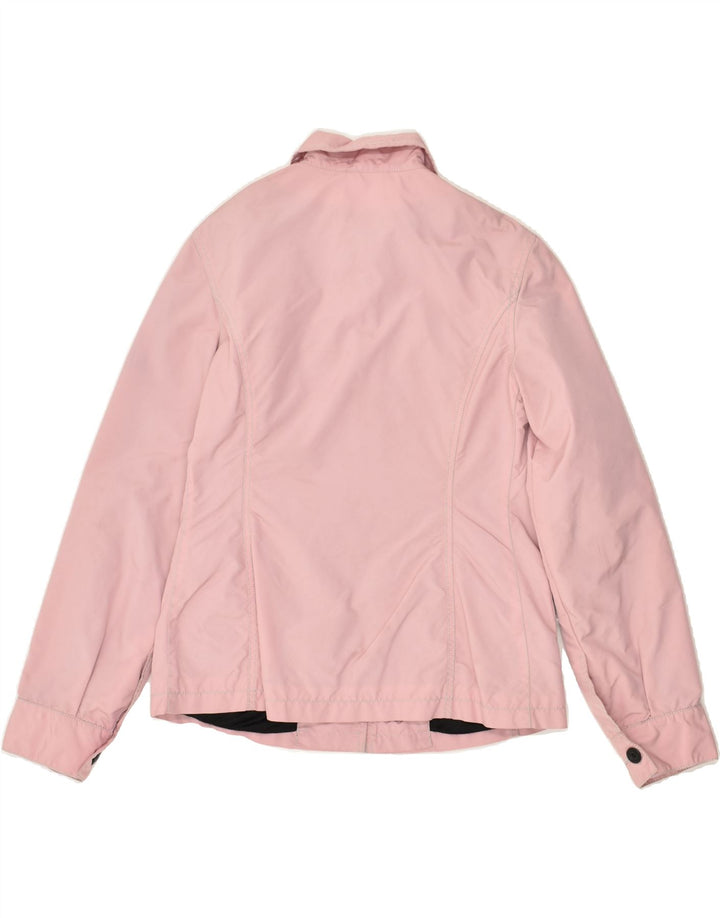 REFRIGIWEAR Womens Bomber Jacket UK 14 Medium Pink Nylon | Vintage Refrigiwear | Thrift | Second-Hand Refrigiwear | Used Clothing | Messina Hembry 