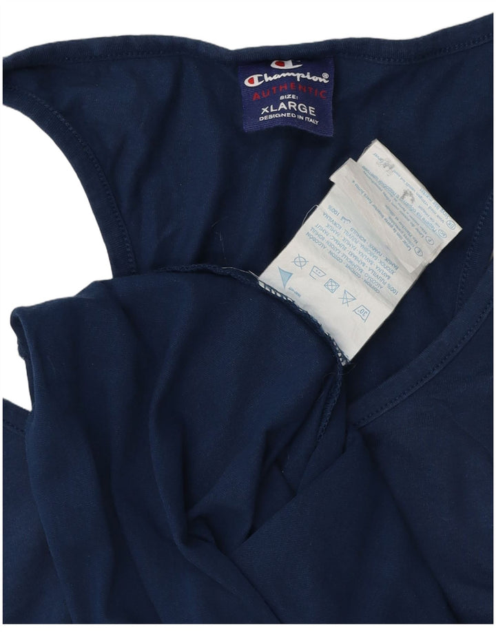 Champion Herren-Weste-Top XL aus marineblauer Baumwolle