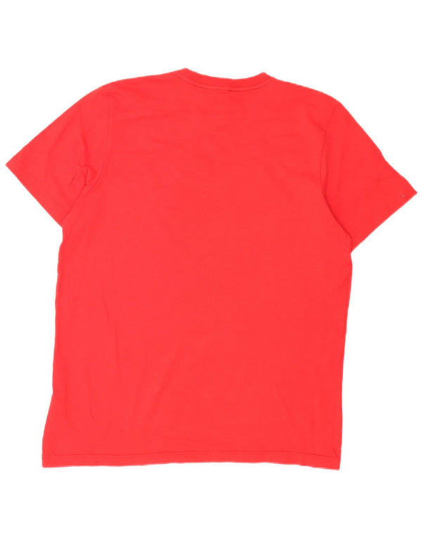 Adidas Herren Grafik T-Shirt Top XL Rot Baumwolle