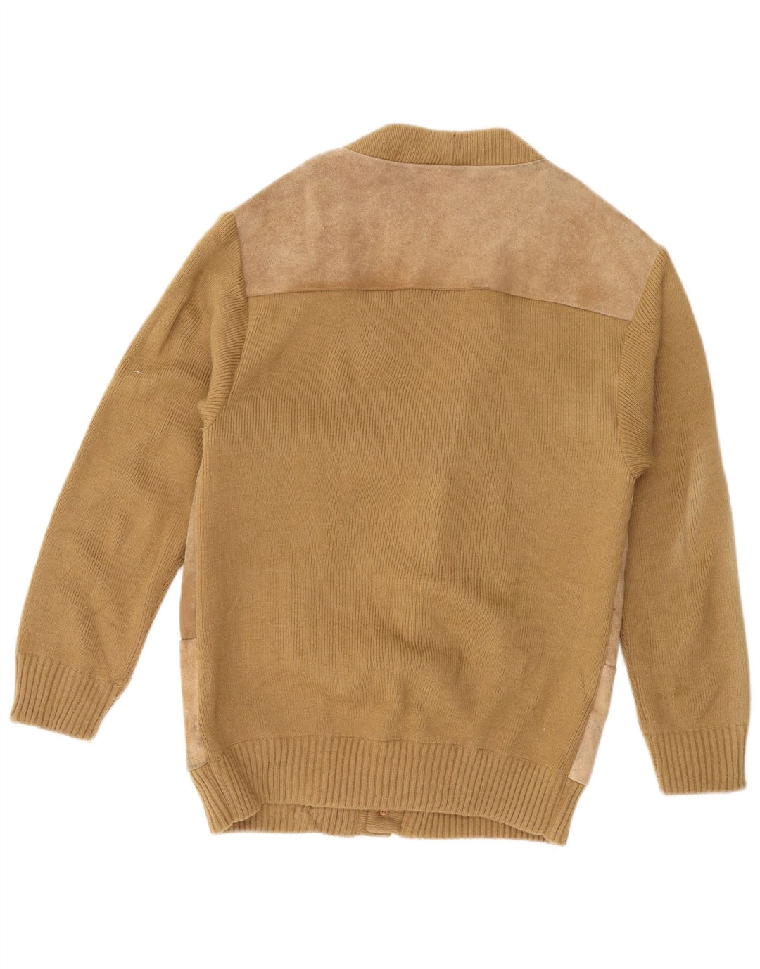 Vintage Herren Cardigan Pullover 2XL Beige