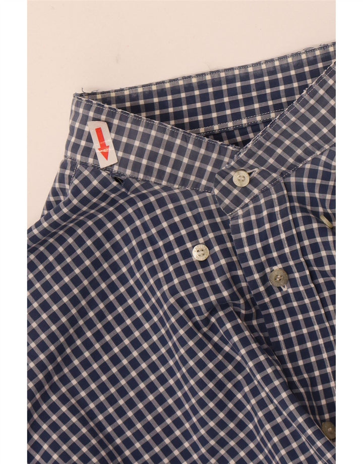 Lacoste Herrenhemd, Größe 41, groß, marineblau, kariert