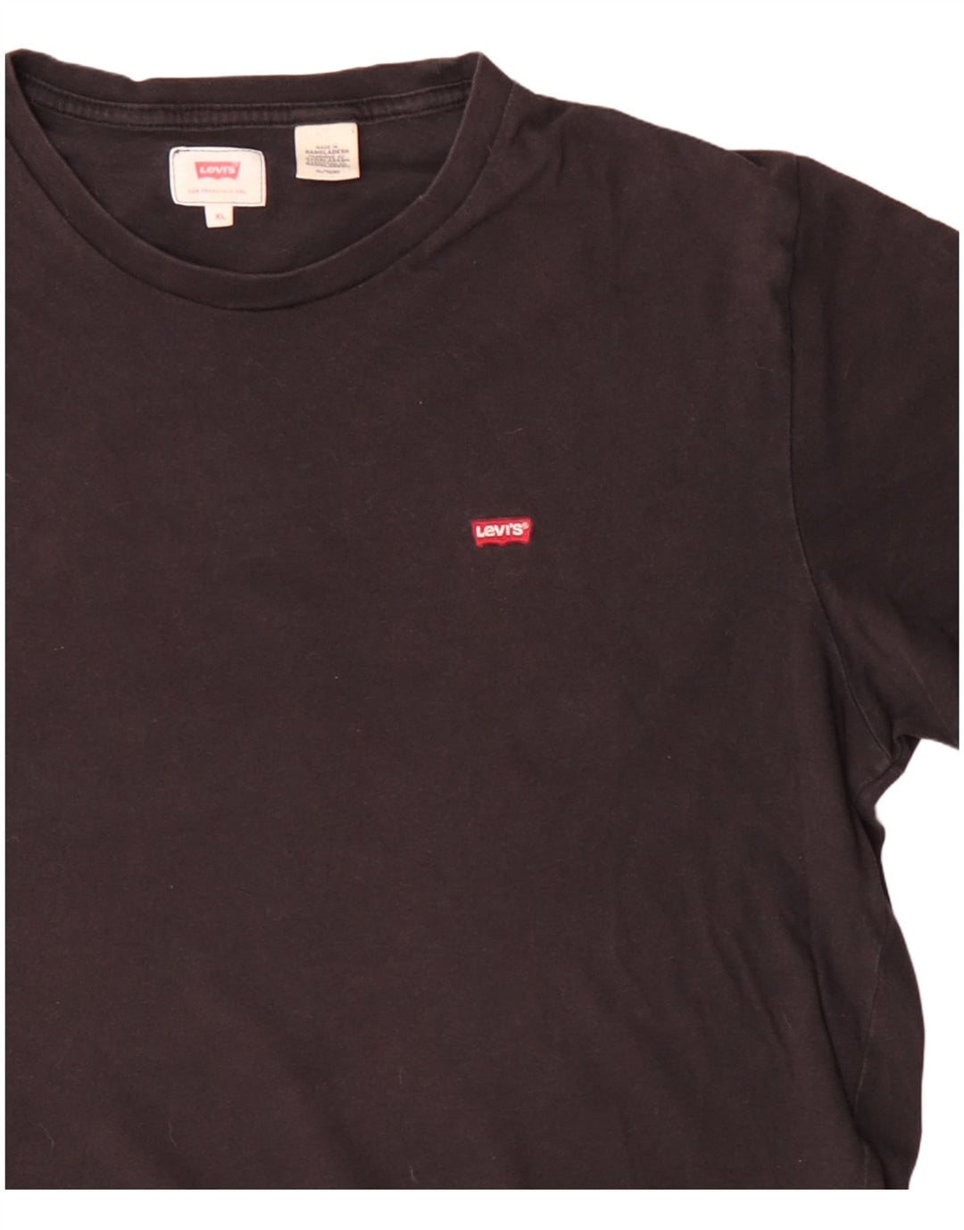 Levi's Herren T-Shirt Top XL Schwarz Baumwolle
