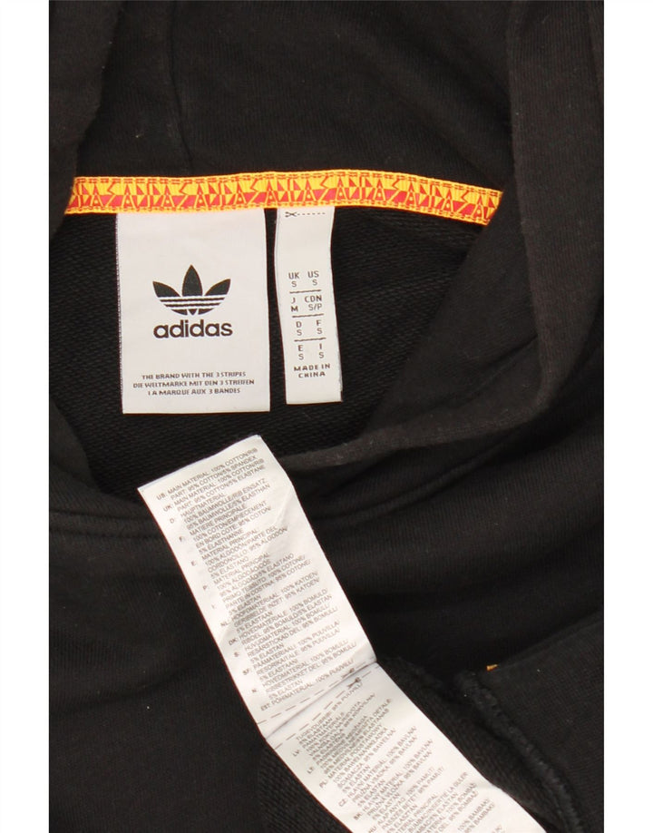 Adidas Herren Kapuzenpullover Small Schwarz Baumwolle