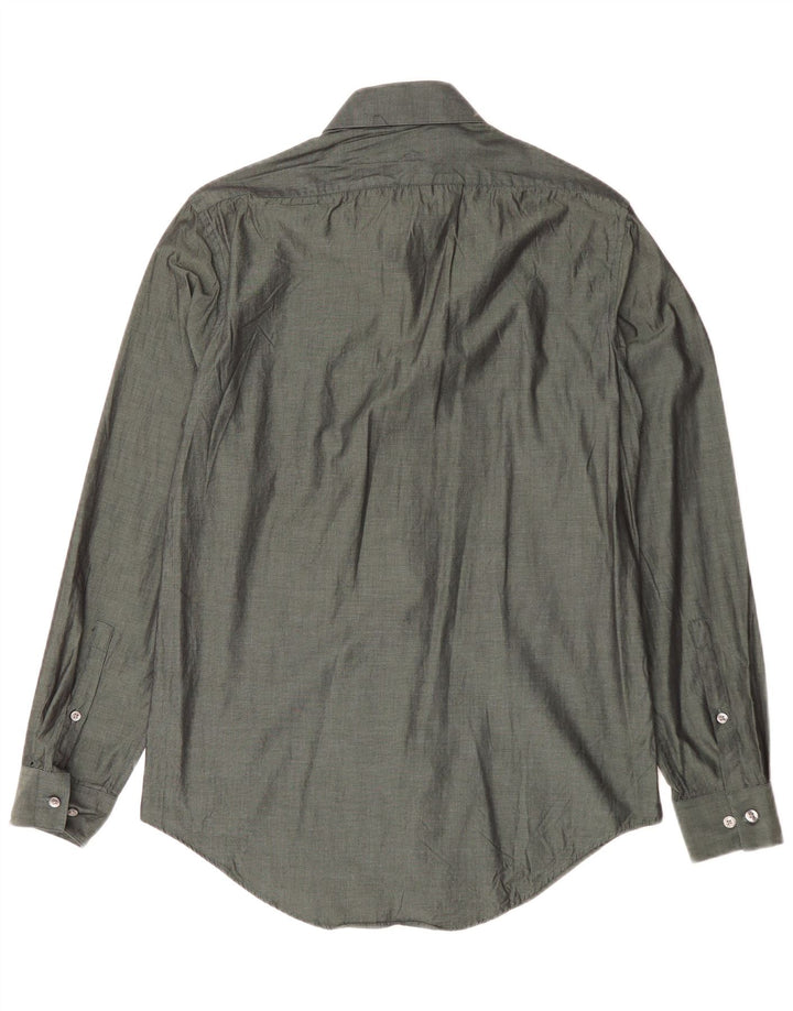 Calvin Klein Herrenhemd Größe 14 1/2 Small Grün