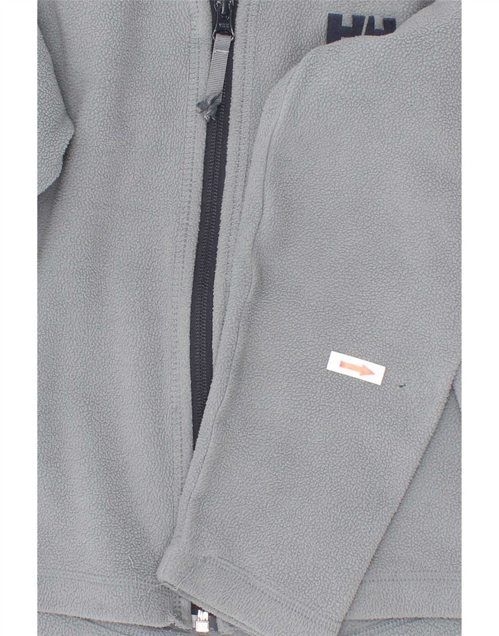 Helly Hansen Fleecejacke für Jungen, 6–7 Jahre, graues Polyester