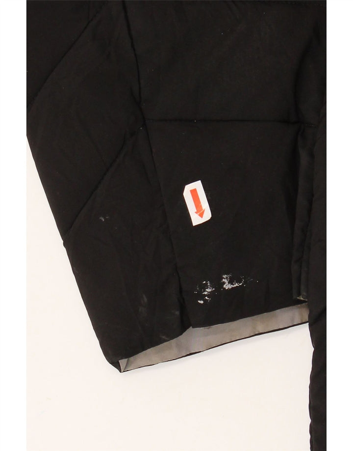 Michael Kors Wattierter Damenmantel mit Kapuze, UK 14, Mittelschwarz, Polyester