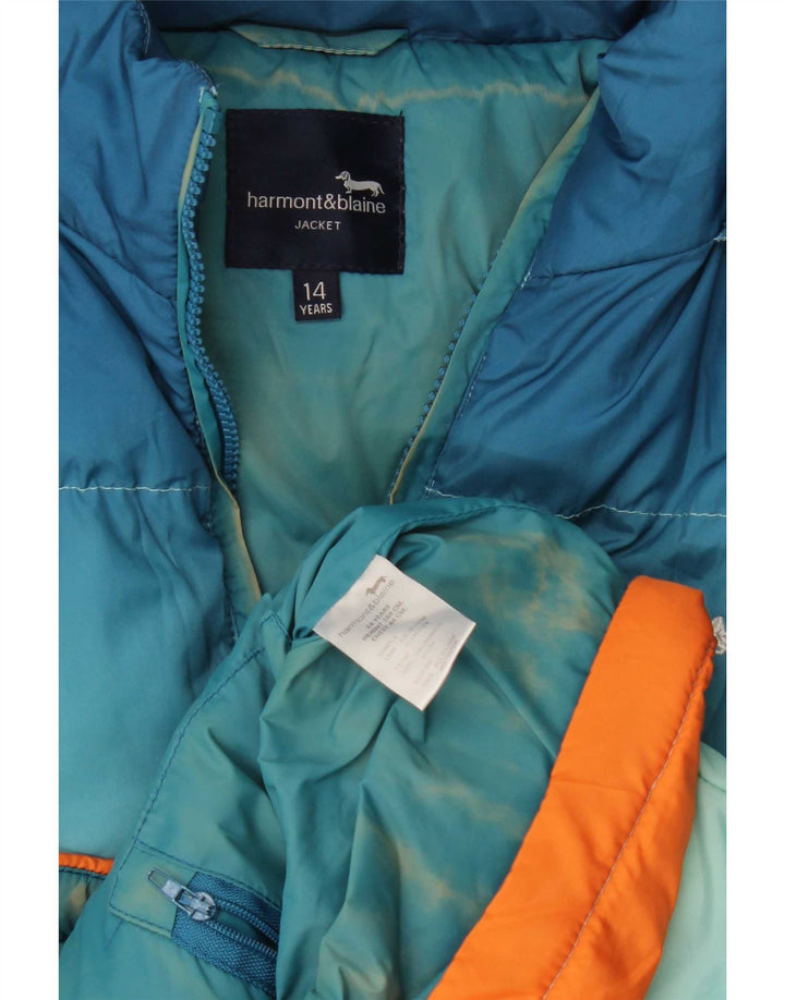 Harmont & Blaine Wattierte Jacke für Jungen, 13–14 Jahre, mehrfarbig, Batikfärbung