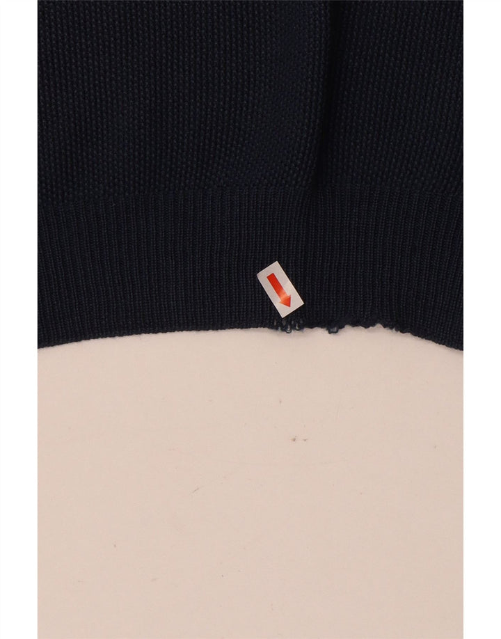 Il Granchio Herren-Pullover mit V-Ausschnitt in mittlerem Marineblau