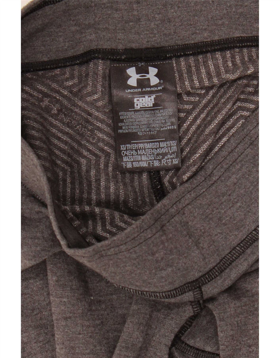 Under Armour Damen Cold Gear Leggings UK 6 XS Grau Polyester