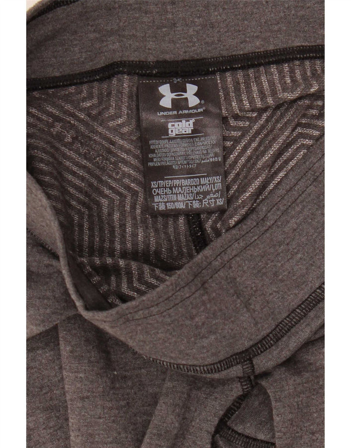 Under Armour Damen Cold Gear Leggings UK 6 XS Grau Polyester