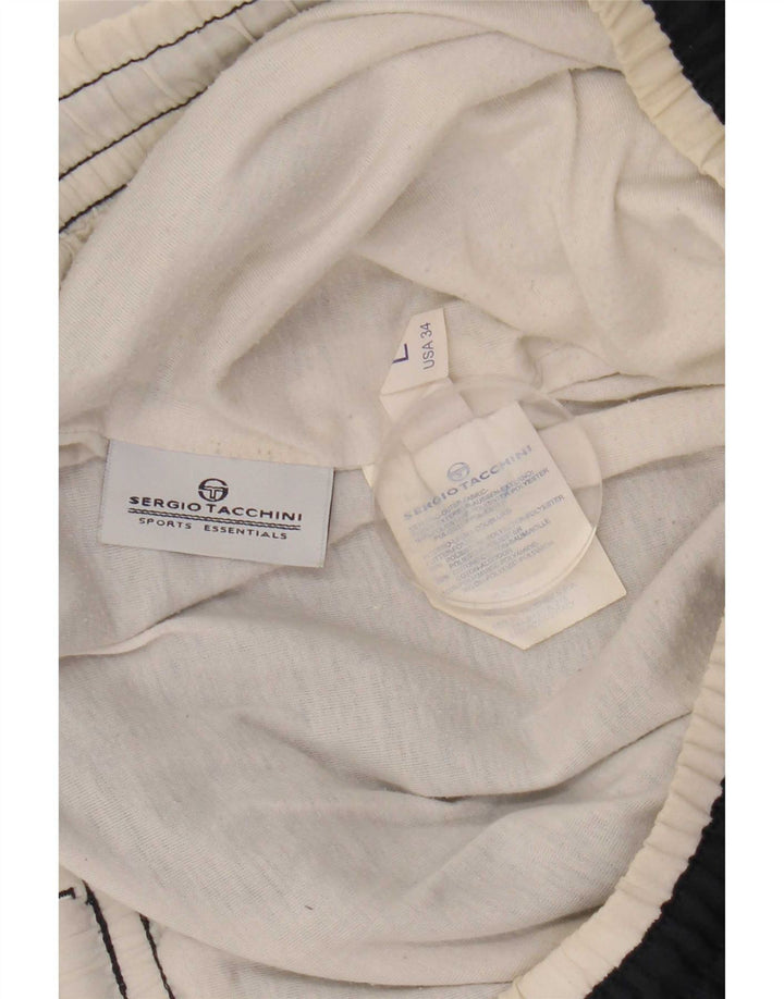Sergio Tacchini Herren-Trainingshose, Jogginghose, groß, marineblau, Polyester