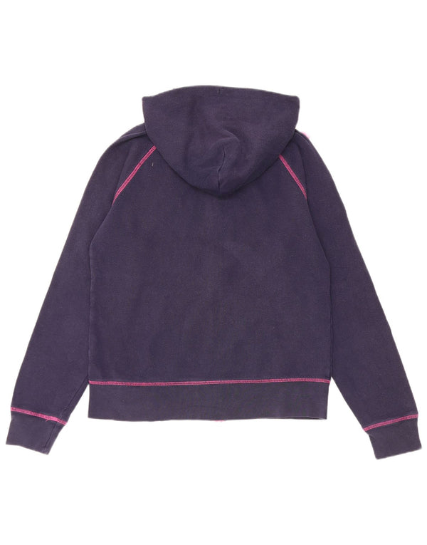 Gap Damen-Kapuzenpullover mit Reißverschluss, UK 14, mittelmarineblaue Baumwolle