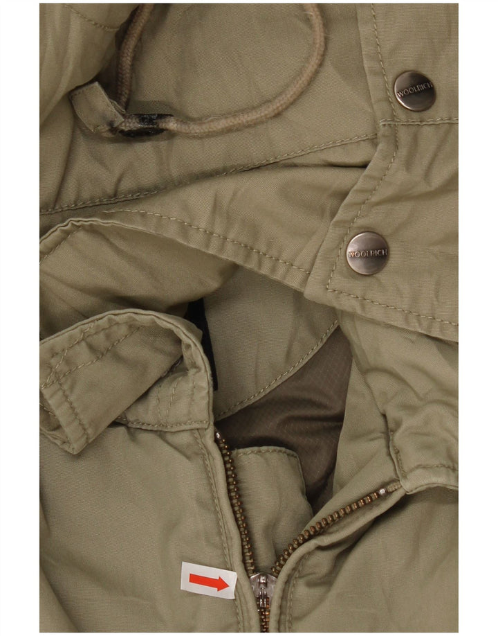 Woolrich Herren-Jacke mit Kapuze, gepolstert, UK 42, XL, Khaki