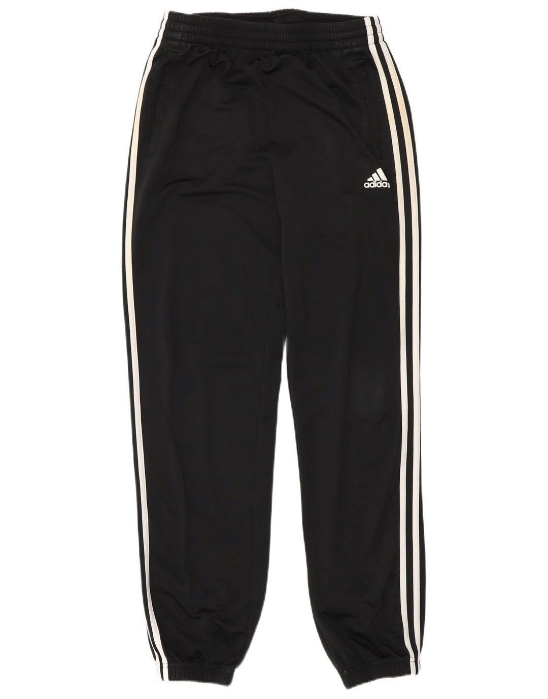 ADIDAS Jungen-Trainingshose, Jogginghose, 13–14 Jahre, schwarzes Polyester