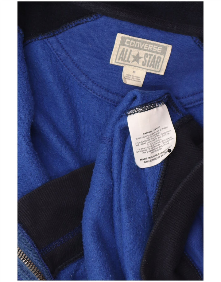 Converse Herren-Kapuzenpullover mit grafischem Reißverschluss, mittelgroß, Marineblau, Farbblock