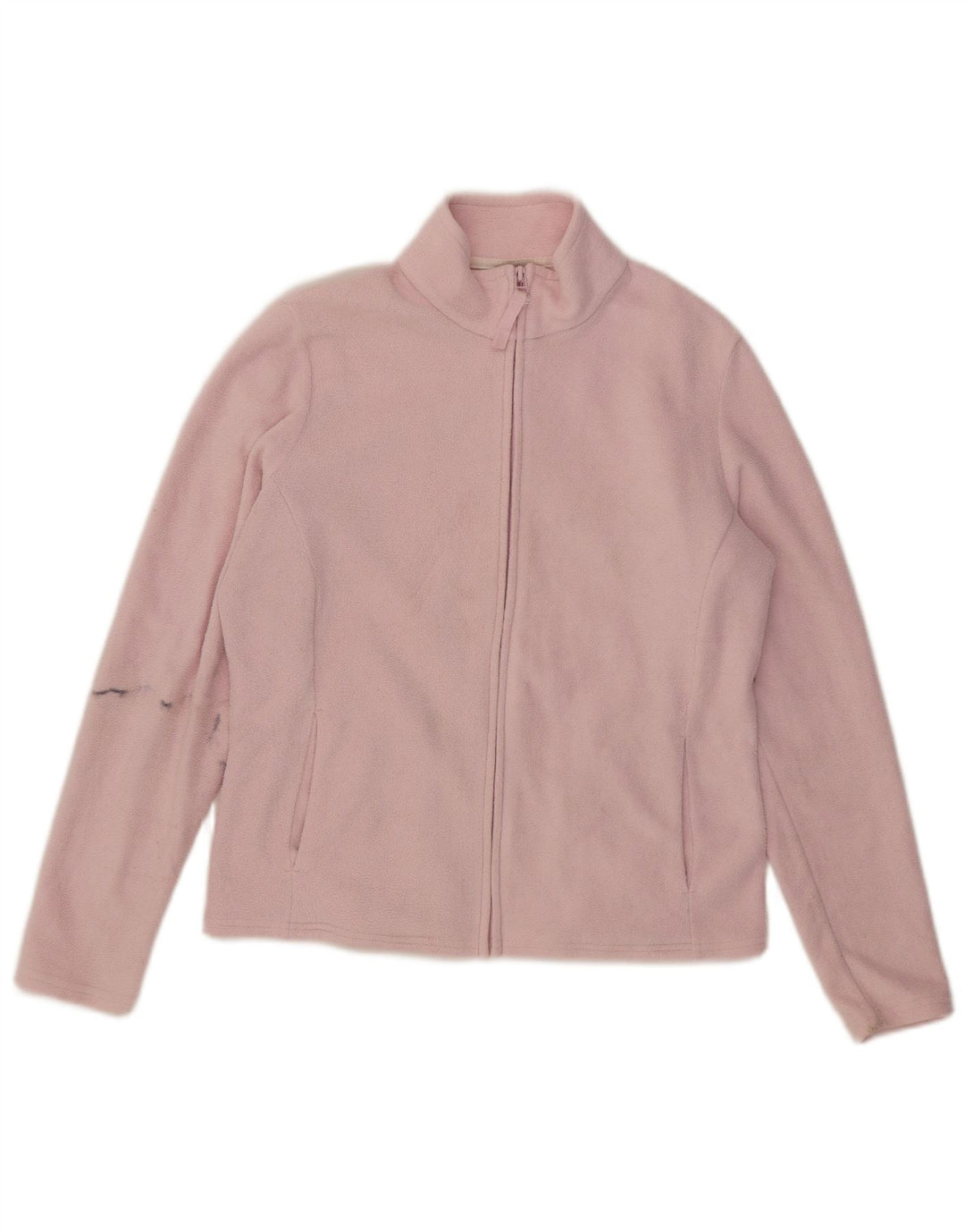 Marks & Spencer Damen Fleecejacke UK 14 Large Pink Polyester