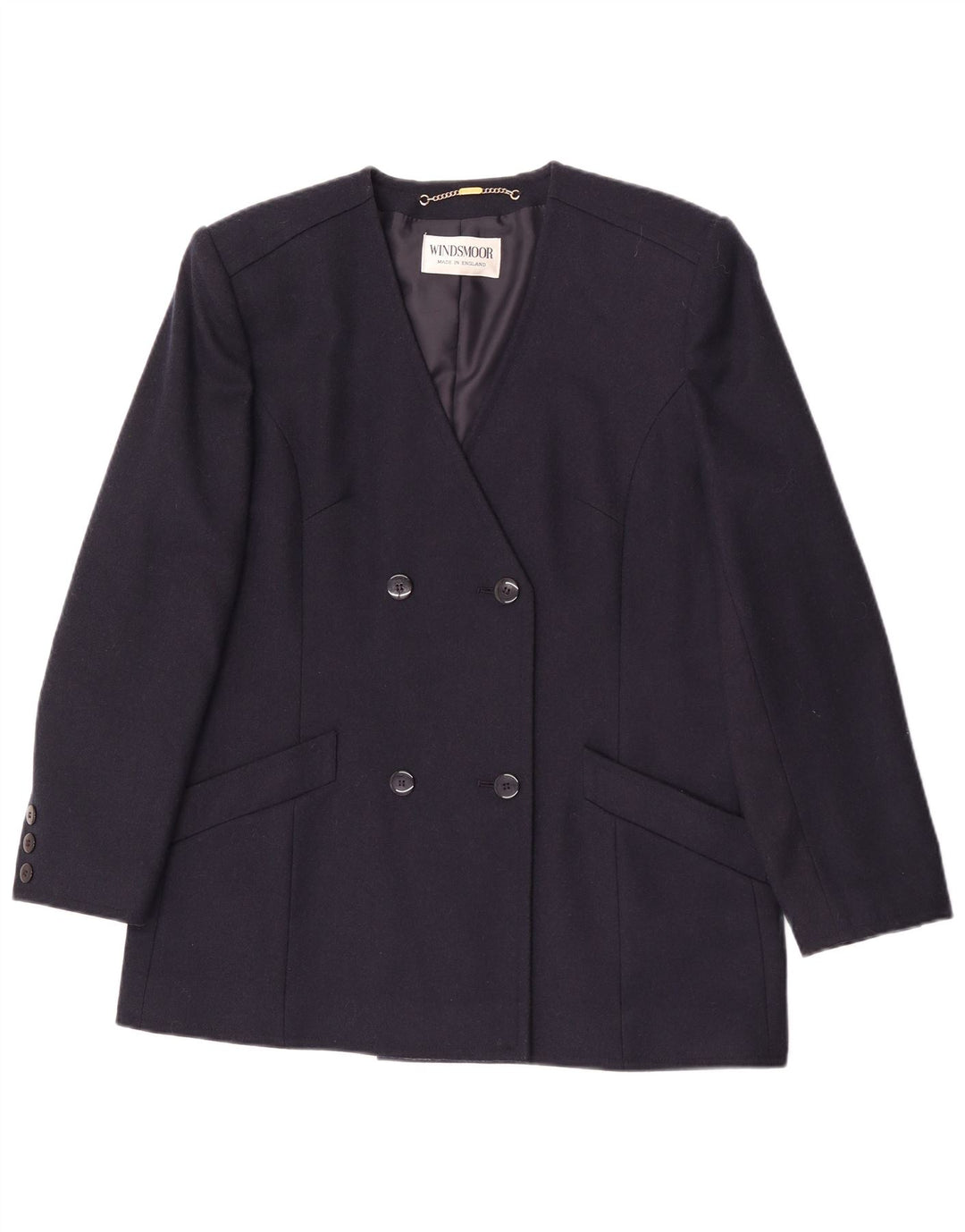 Windsmoor Zweireihiger Damen-Blazer, Gr. 40, Marineblau