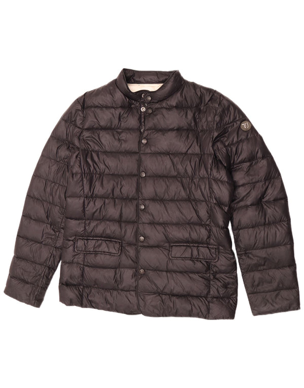 Trussardi Jeans Herren Wattierte Jacke IT 54 2XL Schwarz Polyamid