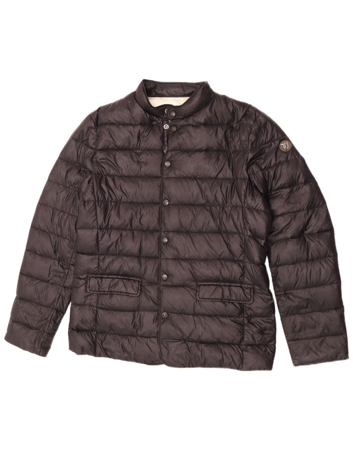 Trussardi Jeans Herren Wattierte Jacke IT 54 2XL Schwarz Polyamid