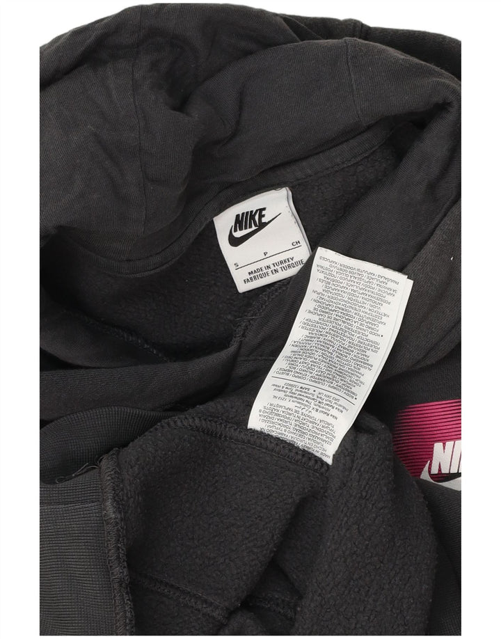 Nike Herren-Kapuzenpullover mit Grafik, Größe S, graue Baumwolle