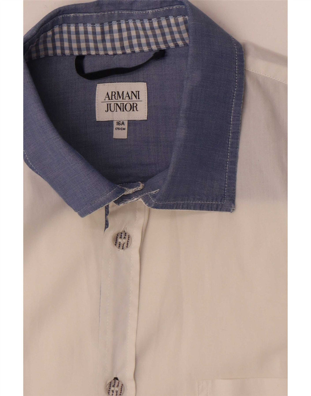 Armani Junior Jungen Hemd 15-16 Jahre Weiß