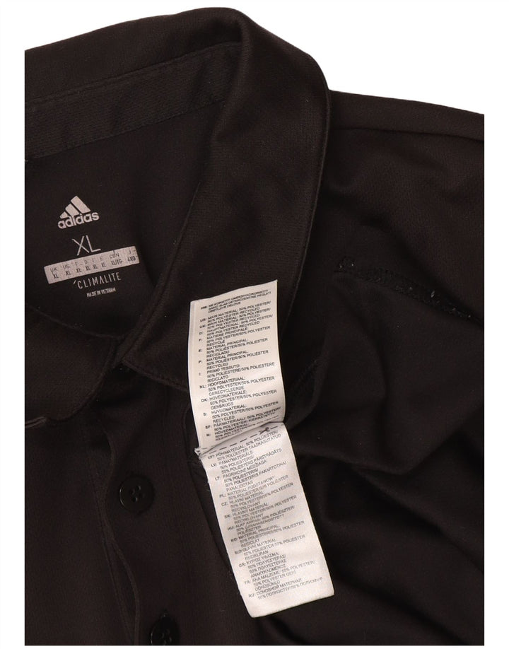 Adidas Herren Climalite Poloshirt XL Schwarz Polyester