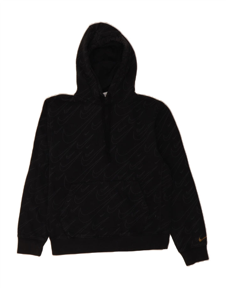 NIKE Mens Graphic Hoodie Jumper Small Black Cotton Vintage Nike and Second-Hand Nike from Messina Hembry 