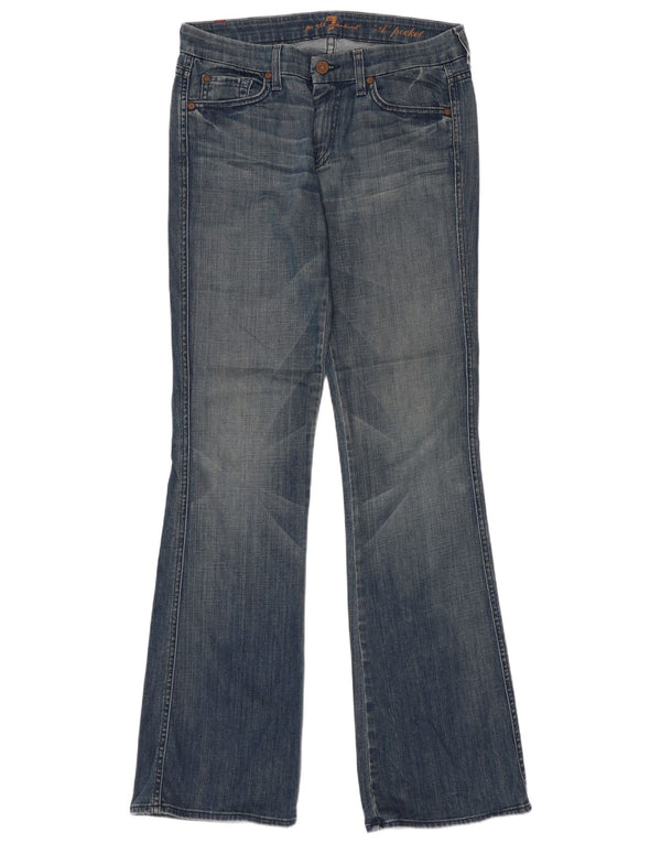 7 For All Mankind Schlagjeans für Damen, W32, L34, Blau, Baumwolle
