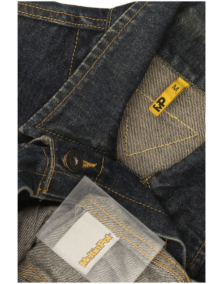 Meltin' Pot Herren-Jeansjacke, UK 38, mittelmarineblaue Baumwolle
